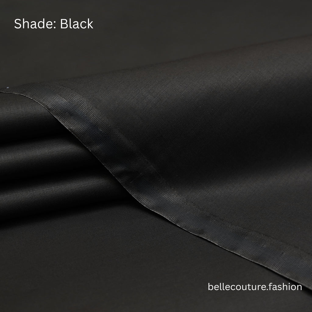Premium Booston Cotton Black Fabric for Men’s  Shalwar   Kameez