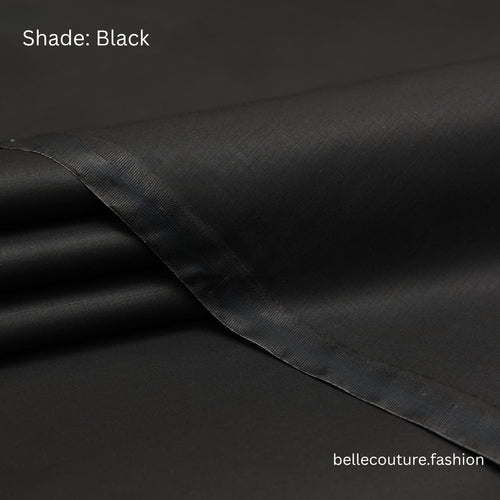Premium Booston Cotton Black Fabric for Men’s  Shalwar   Kameez