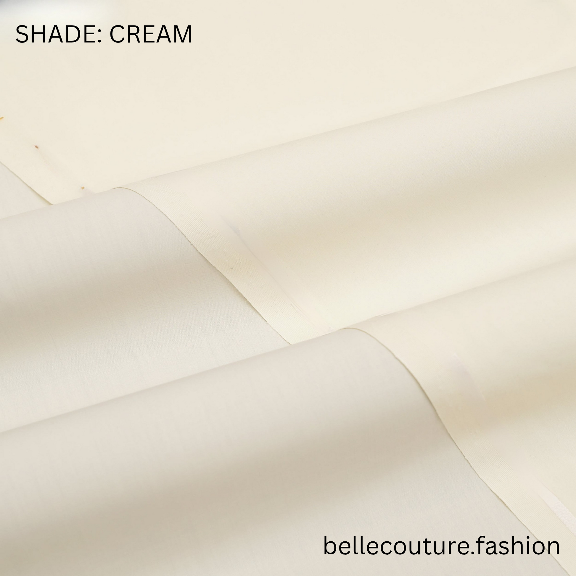 Victorian Stiff Wash n Wear Fabric for Men’s Shalwar Kameez – Belle Couture Collection CREAM