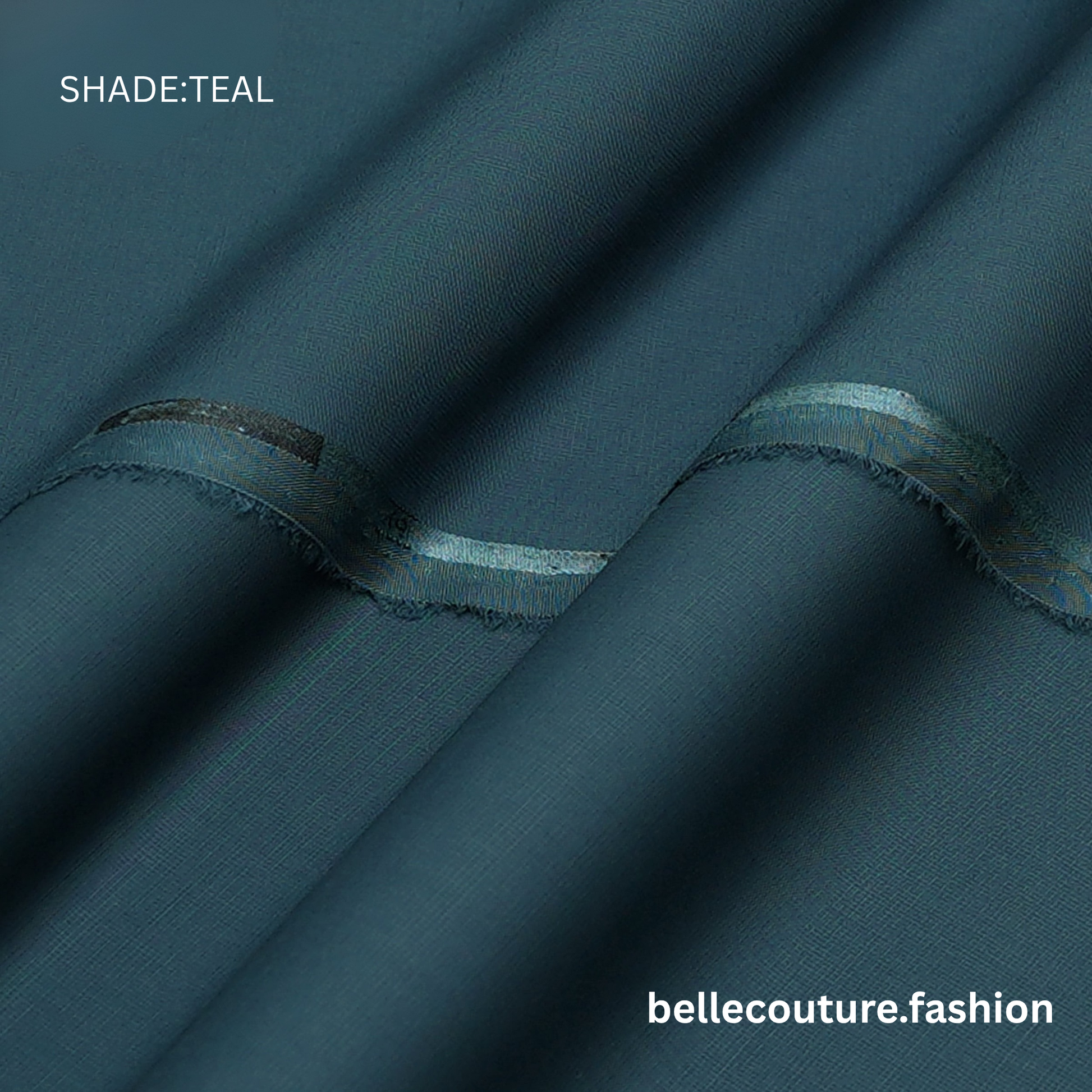 Victorian Stiff Wash n Wear Fabric for Men’s Shalwar Kameez – Belle Couture Collection TEAL